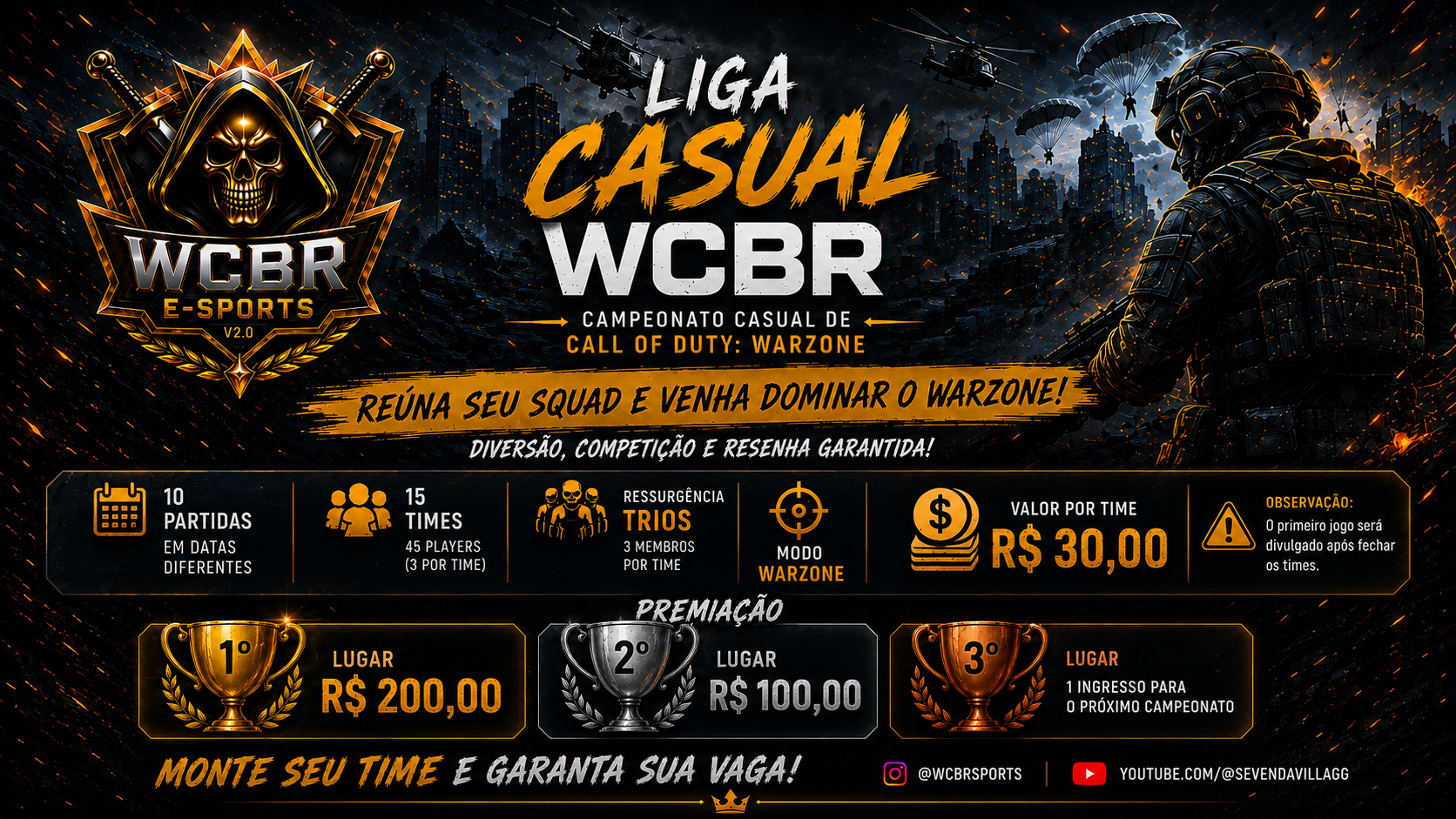 LIGA CASUAL WCBR 2026 🏆
